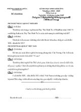 Ki thi hoc sinh gioi lơp 8 năm hoc 2014  2015 môn lịch sử
